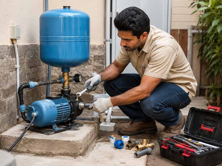 Water Pump & Water Tank Setup